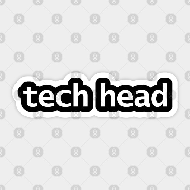 Tech Head Typography White Text Sticker by ellenhenryart